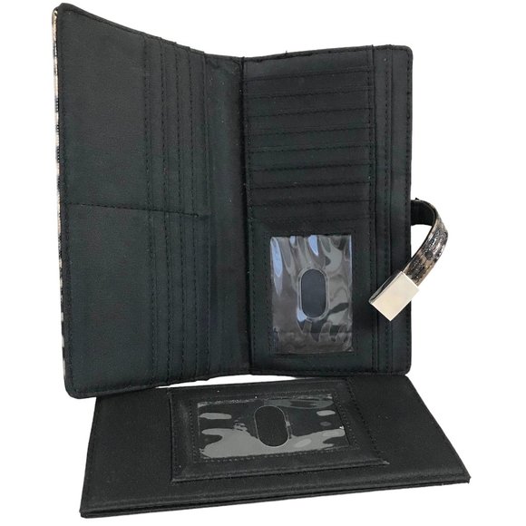 Cheetah Wallet with Checkbook Cover Pre-owned Good Condition - Picture 5 of 6